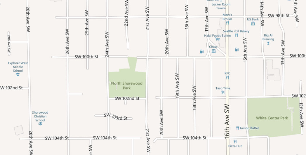 north shorewood park map