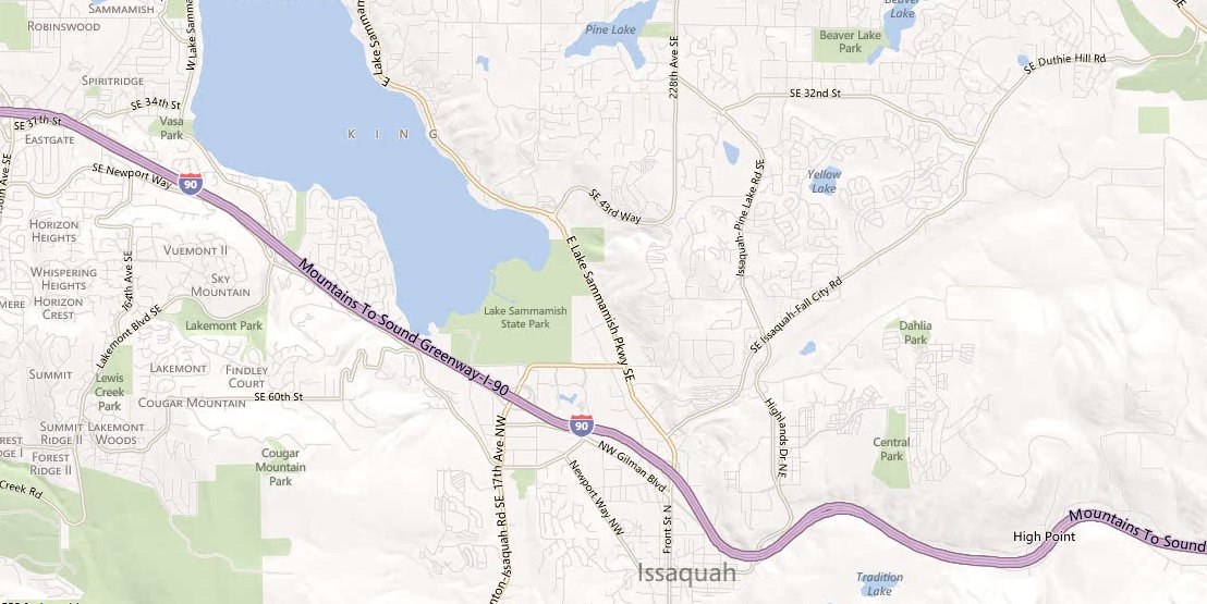 city of sammamish map