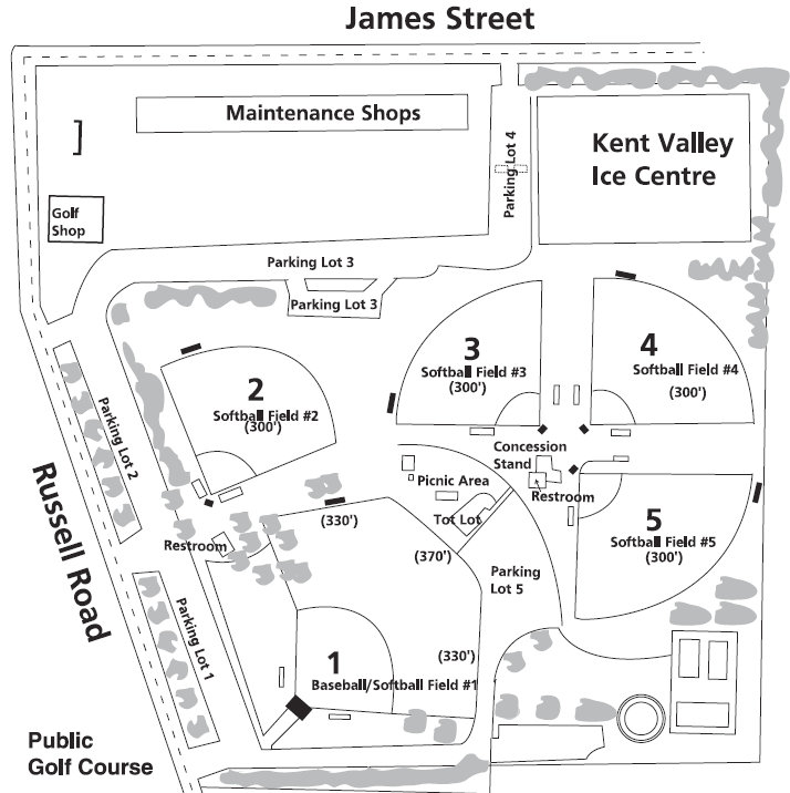 Russell Road Park map