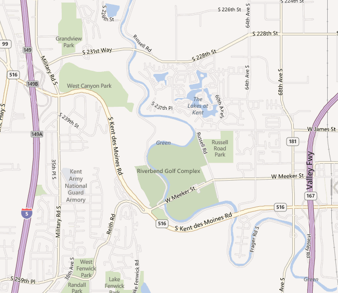 Russell Road Park map