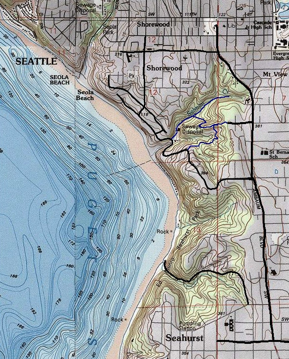 salmon creek ravine map