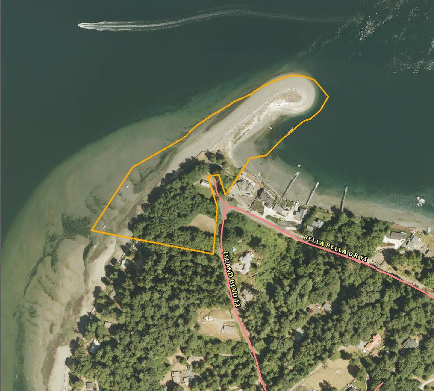 Sand Spit on Fox Island