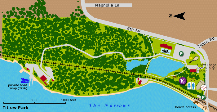 Titlow Park map