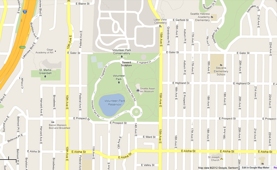 Volunteer Park Map