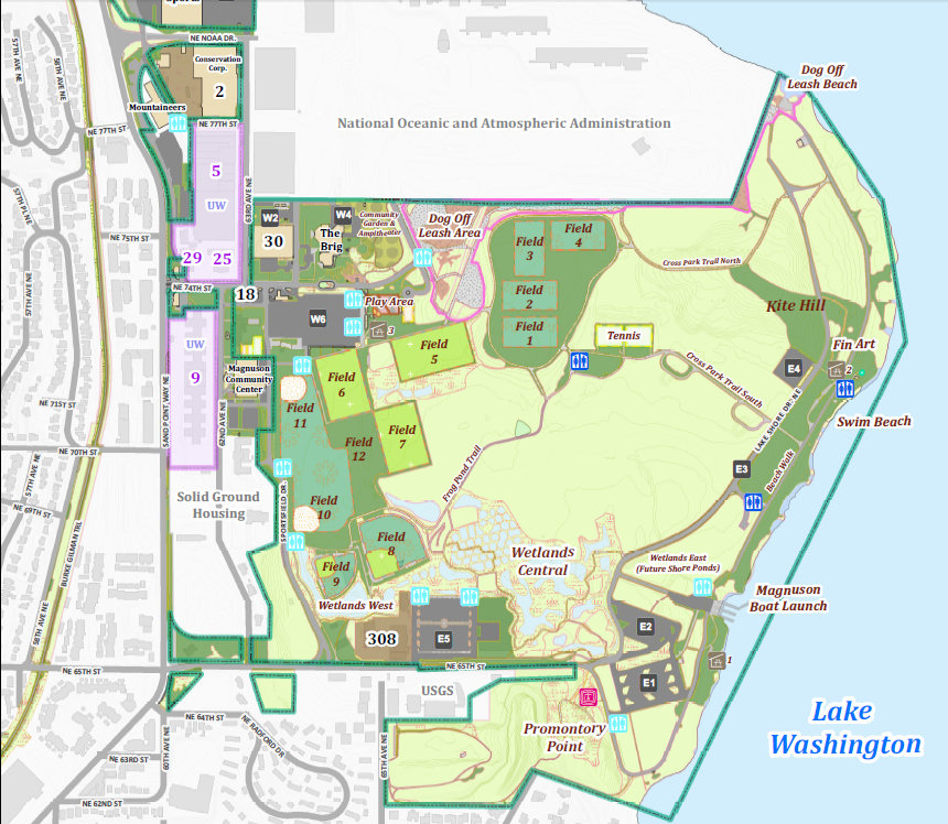 Warren Magnuson Park Map