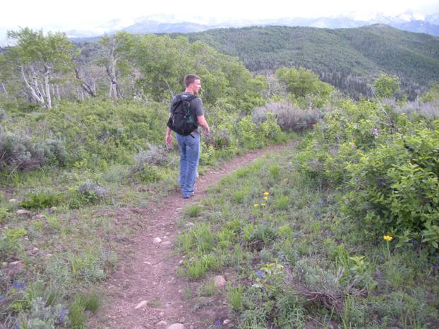 Bald Mountain in distance