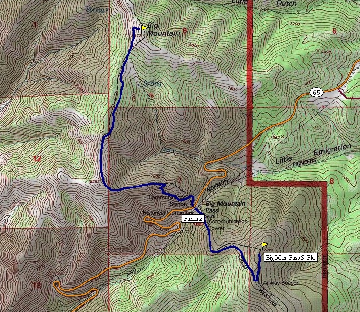 Big Mountain Map