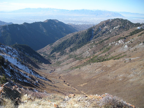 Salt Lake Valley from Grandview Peak