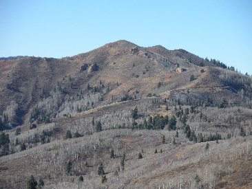 Swallow Rocks above Great Western Trail