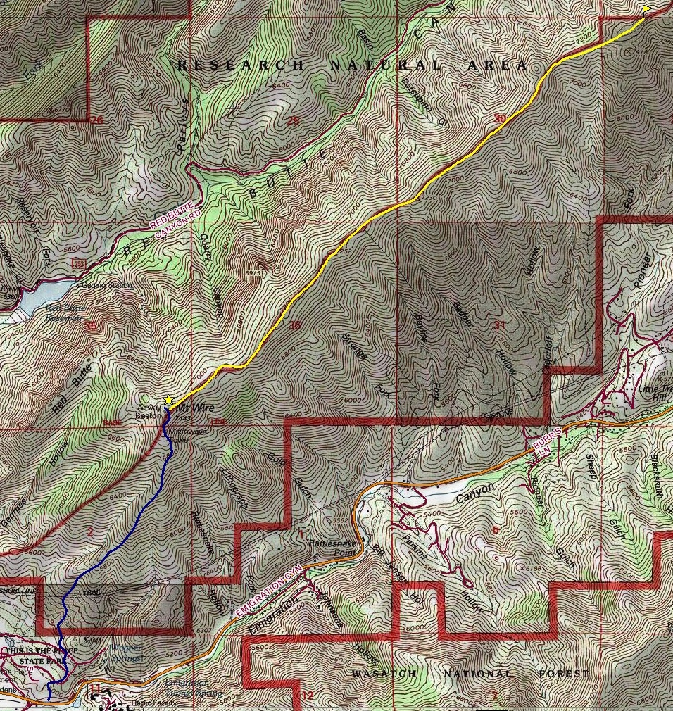 Mount Wire/Beacon Map