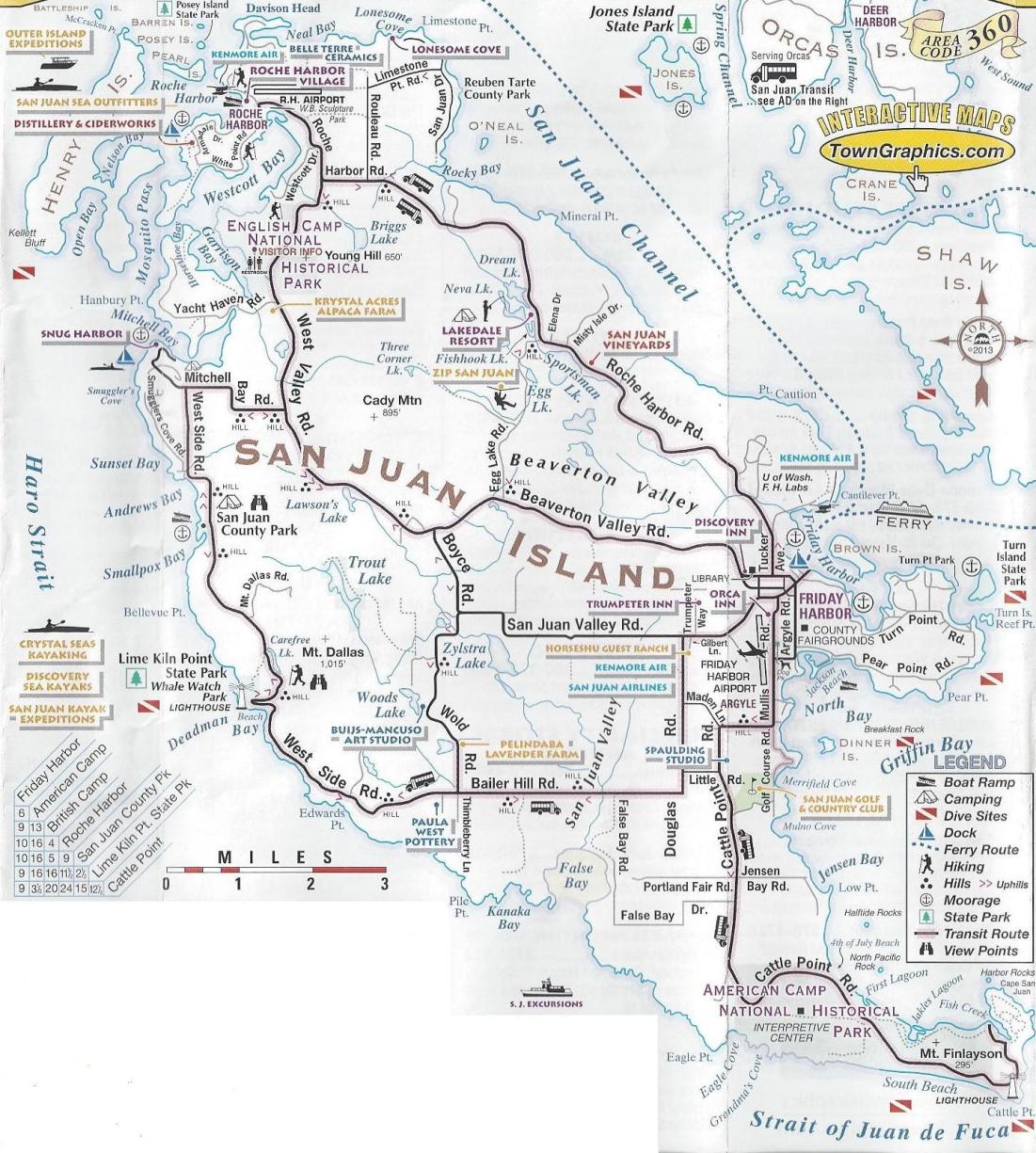 san juan island map