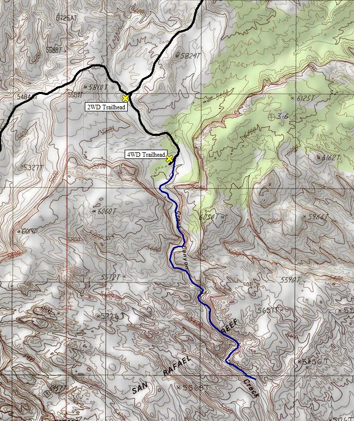 Crack Canyon map