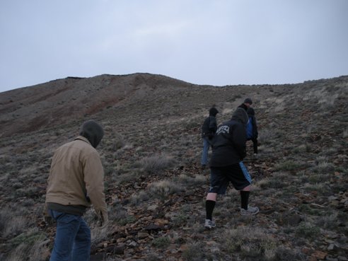 Hiking up Floating Island