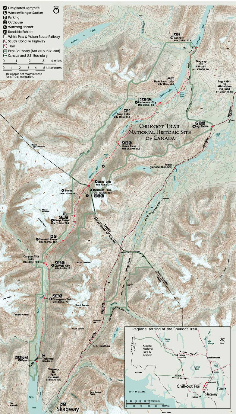 Chilkoot Trail Map