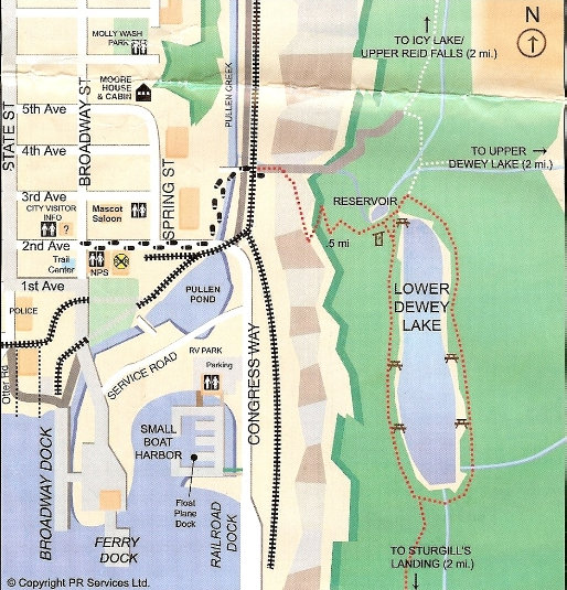 Lower Dewey Lake Map