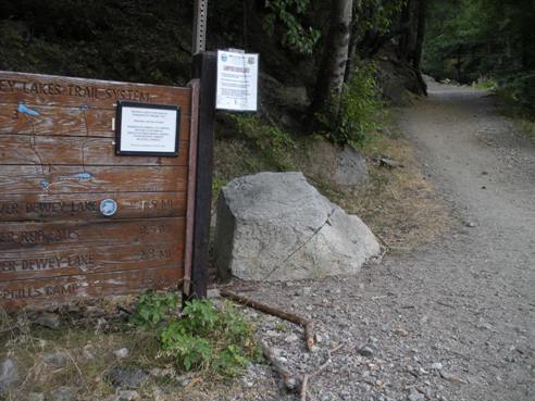 Dewey Lake trailhead