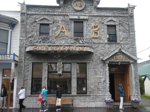 Skagway driftwood building