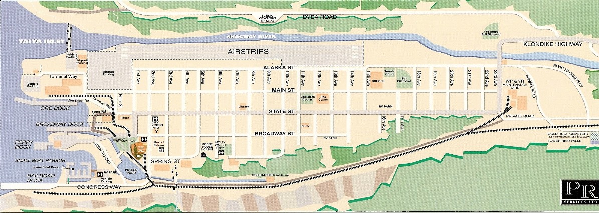 Skagway Town Map