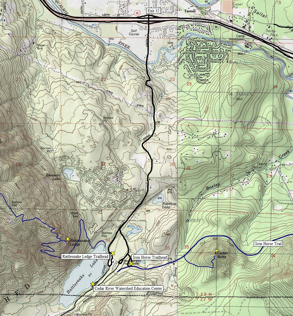 cedar butte topo map