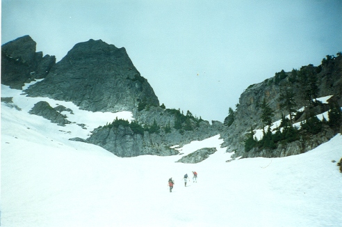 route to chair peak