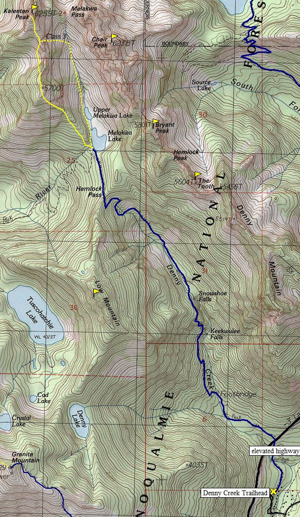 Kaleetan Peak map