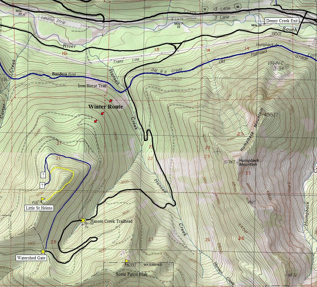 Hansen Creek Map
