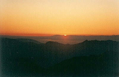 silver peak sunset