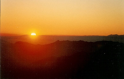 silver peak sunset