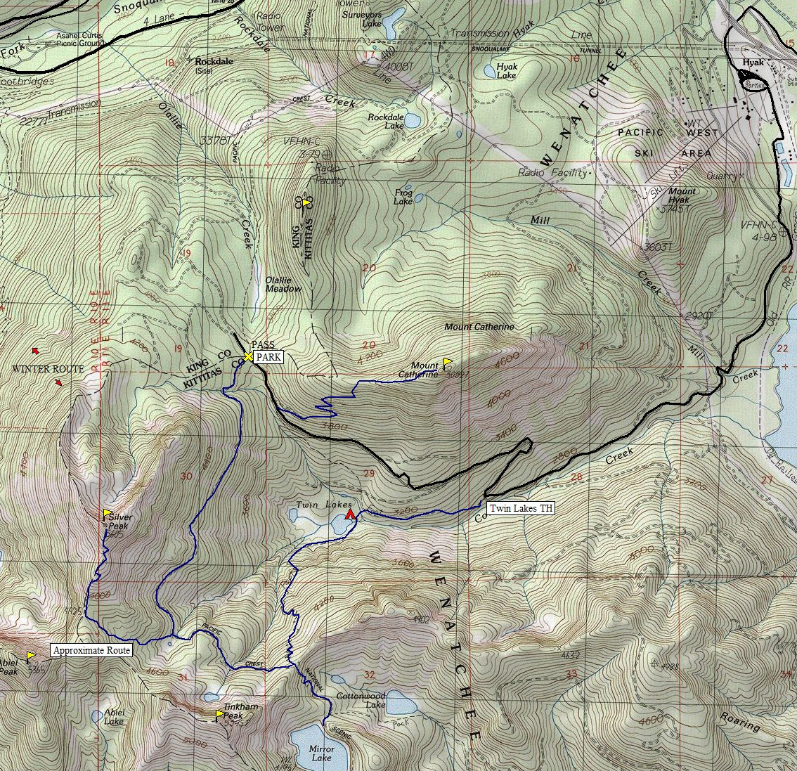 silver peak map