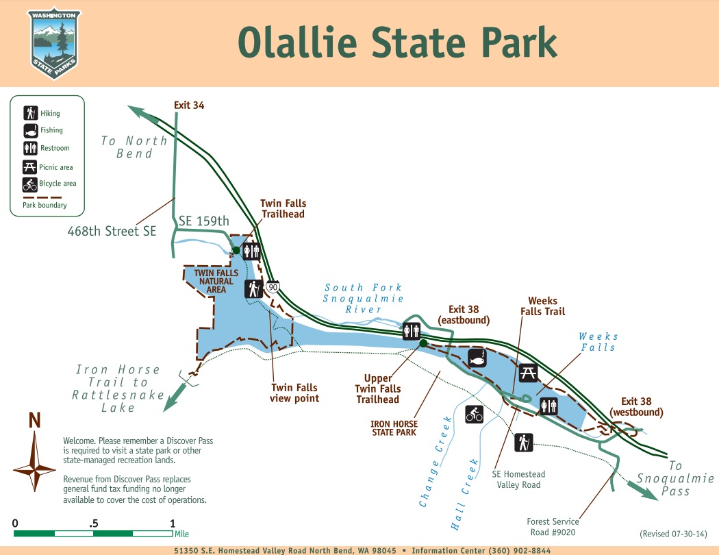 Olallie State Park map