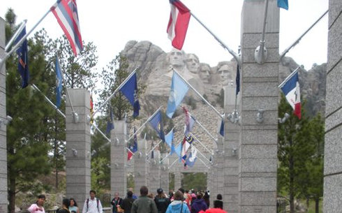 viewpoint at Mount Rushmore