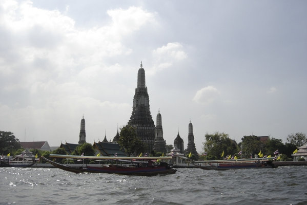 temple viewed from the boat