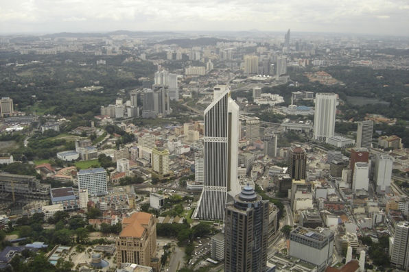 City view from KL Tower