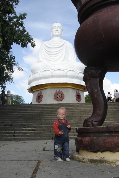 Buddha at Long Son Pagoda
