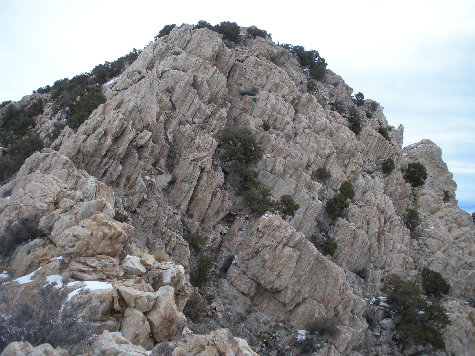 First false summit rocks