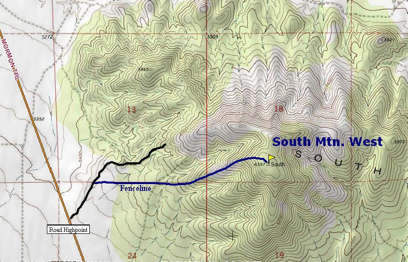 South Mountain West Map