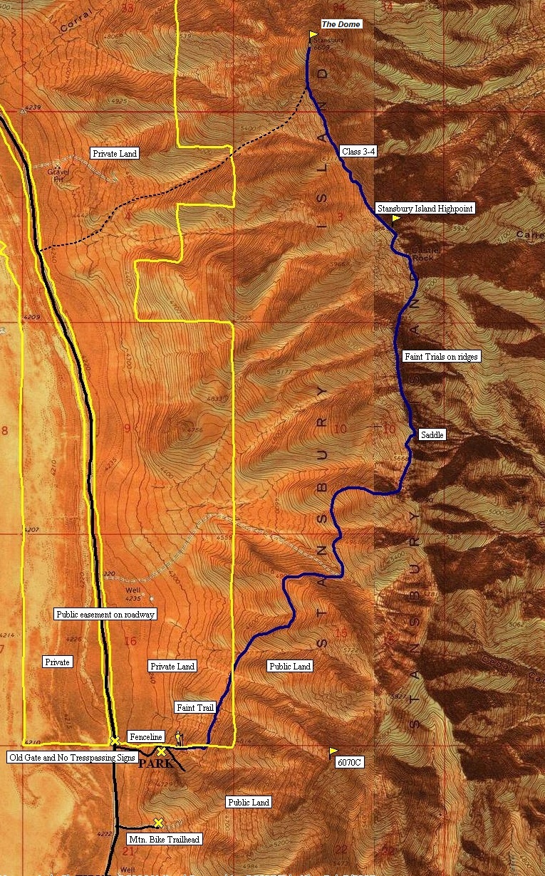 Stansbury Island Map