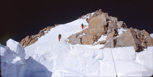 On the west buttress