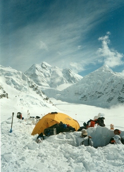 Mt. Hunter from 7,600 camp