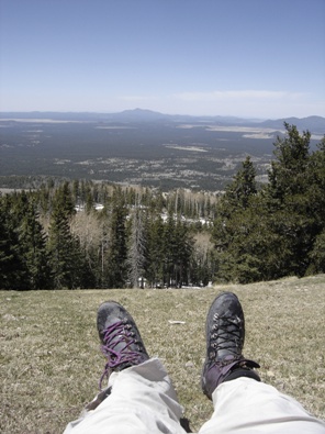 Relaxing on Mount Humphreys