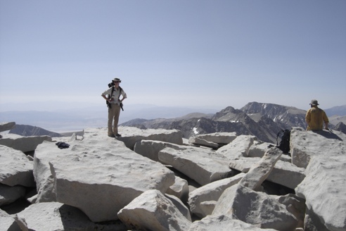 Rocks on Mount Whitney summit