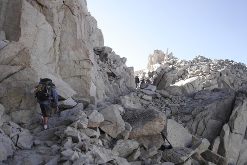 Hikers on the Whitney trail