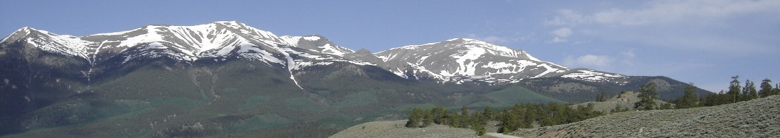 Mount Elbert from road