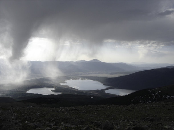 view southeast from mount elbert