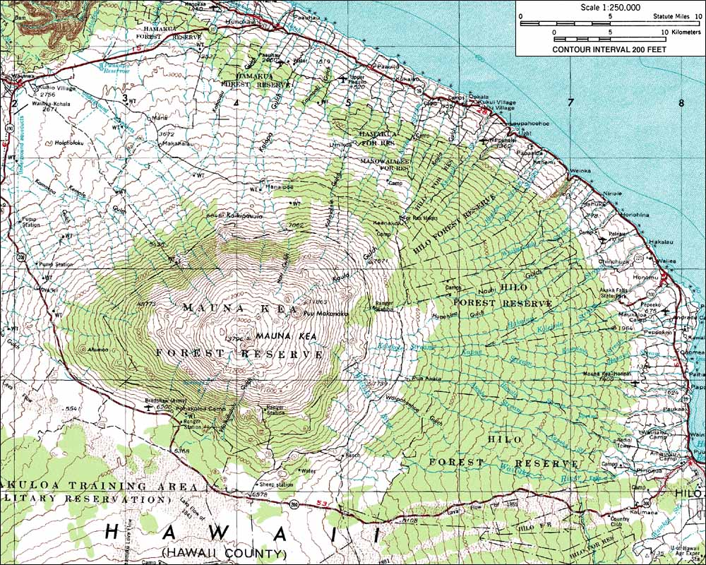 mauna kea topo map