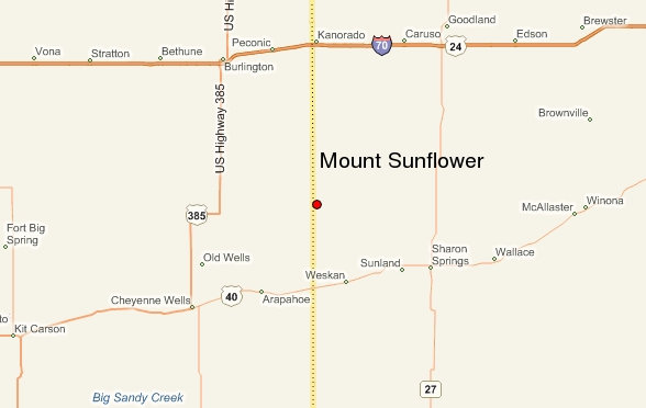 Mount Sunflower Map