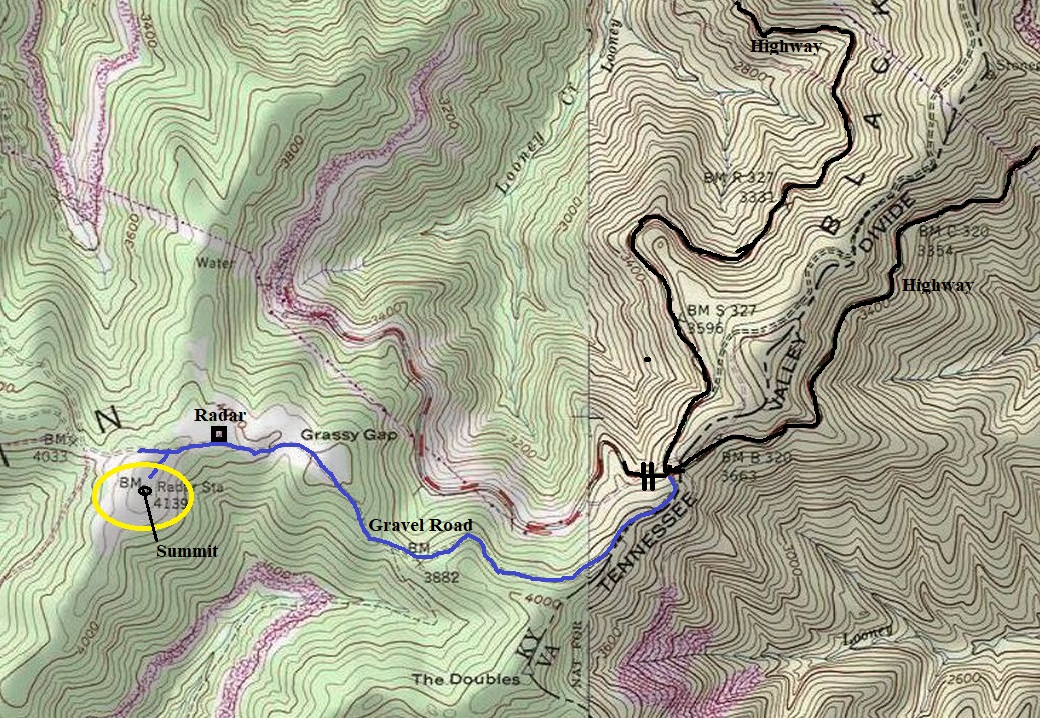 kentucky highpoint map
