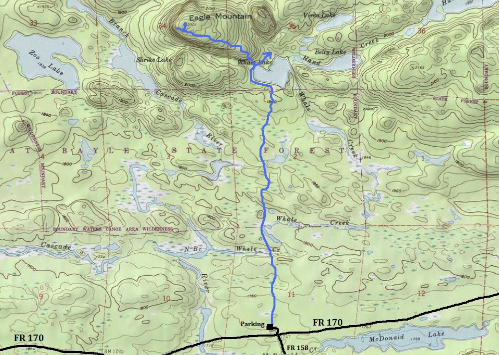 eagle mountain topo map