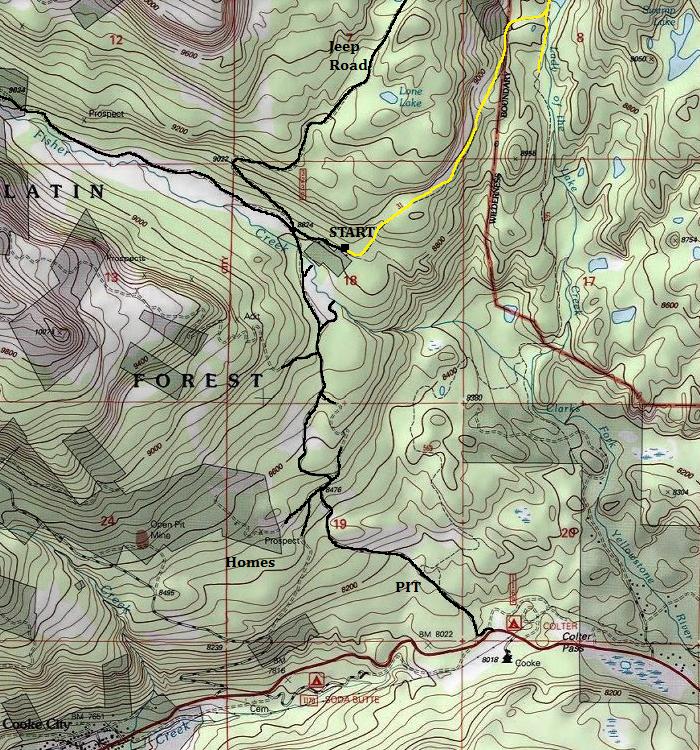 granite peak map