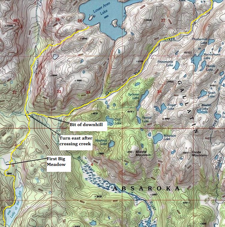 granite peak map